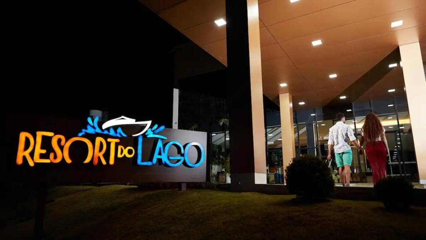 Apto Resort Do Lago Ate 8 Pessoas - Valor Promocional Caldas Novas Buitenkant foto