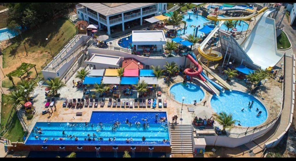 Apto Resort Do Lago Ate 8 Pessoas - Valor Promocional Caldas Novas Buitenkant foto