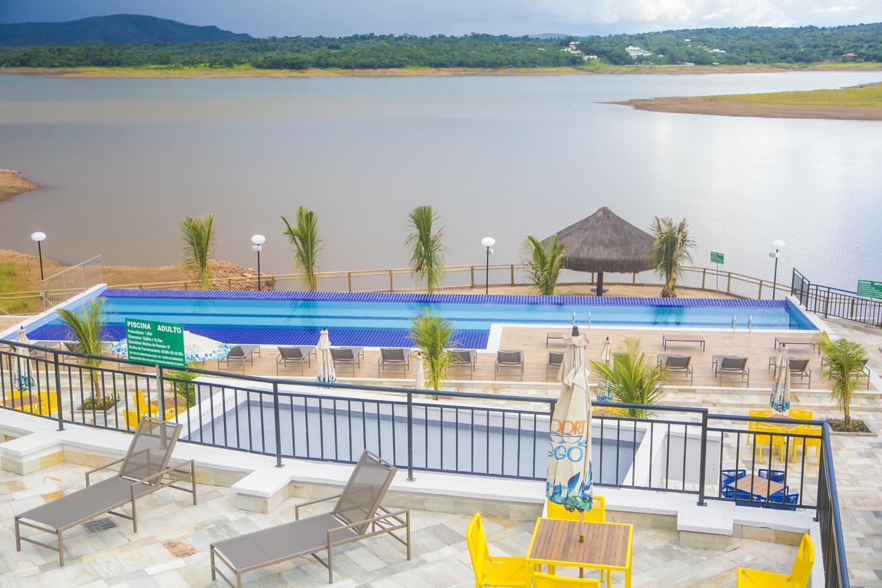 Apto Resort Do Lago Ate 8 Pessoas - Valor Promocional Caldas Novas Buitenkant foto