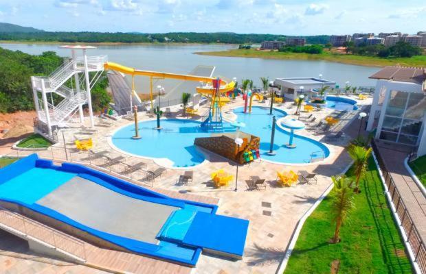 Apto Resort Do Lago Ate 8 Pessoas - Valor Promocional Caldas Novas Buitenkant foto